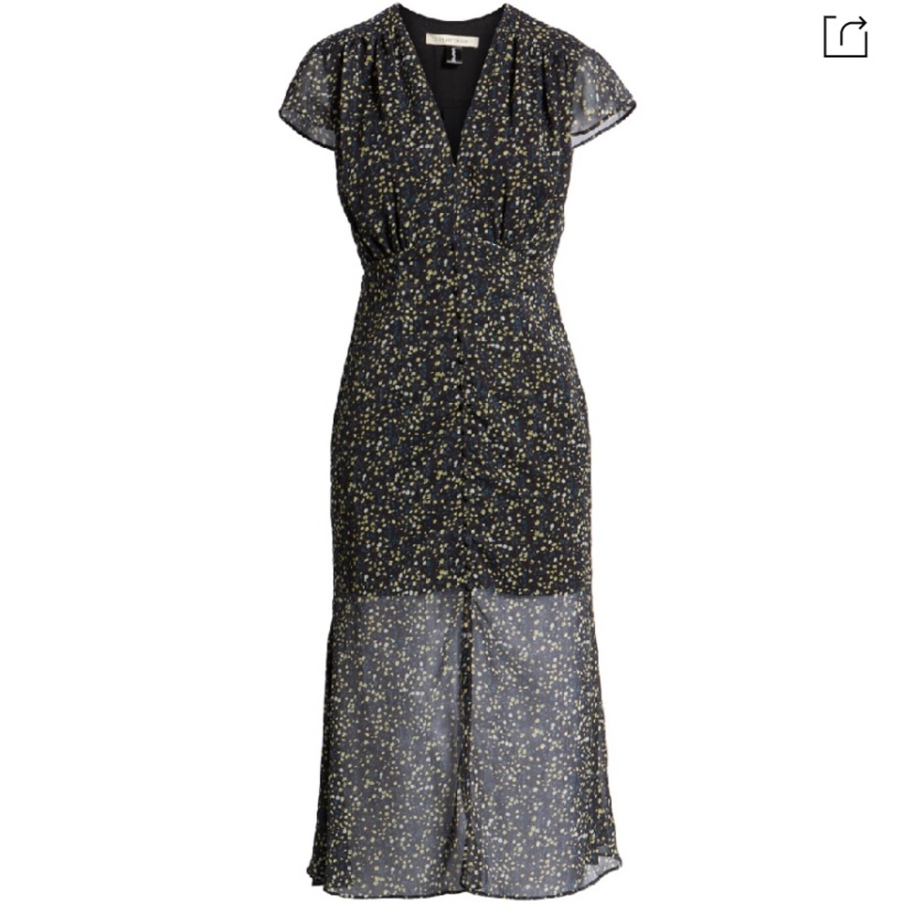 The East Order Deborah Midi Dress in Floral